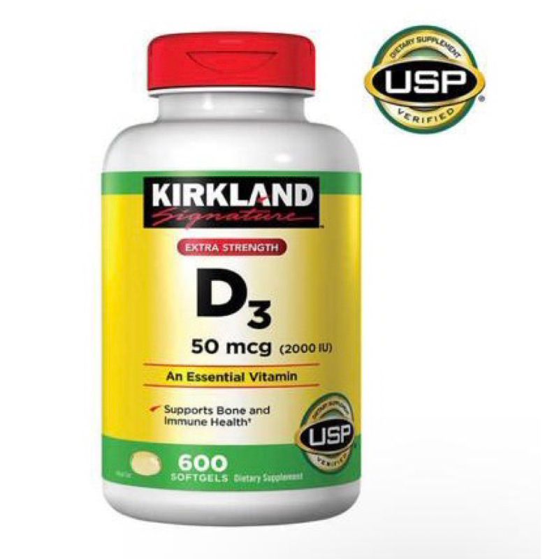 KIRKLAND VIT D3 2000iu 600softgels