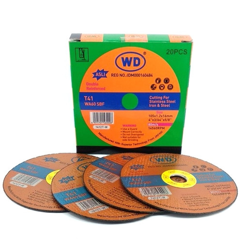 Batu Cutting Potong Disc WD 4 inchi isi 20 pcs