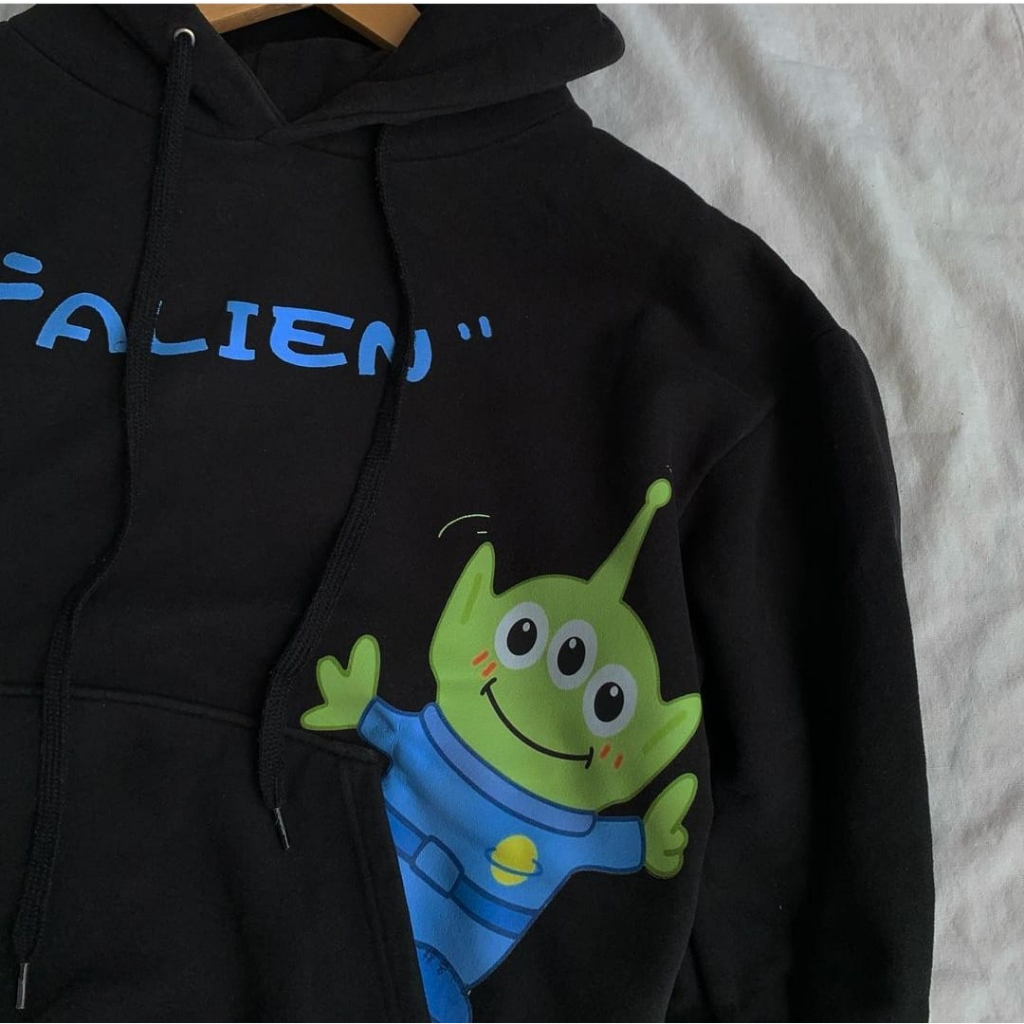 SWEATER HOODIE UNISEX ALIEN OVERSIZE SWEATER