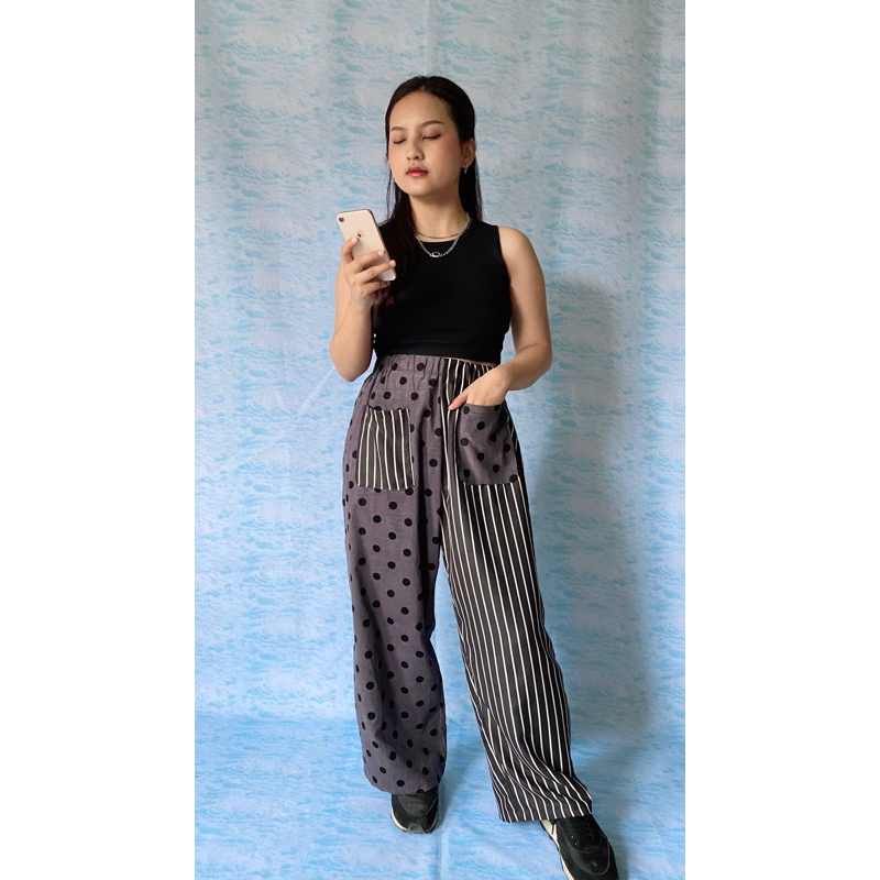 Polka Stripe Pants