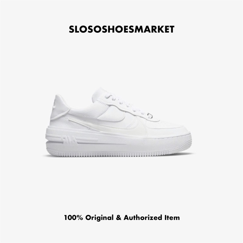 Nike Air Force 1 PLT.AF.ORM White - 100% Original / RESMI