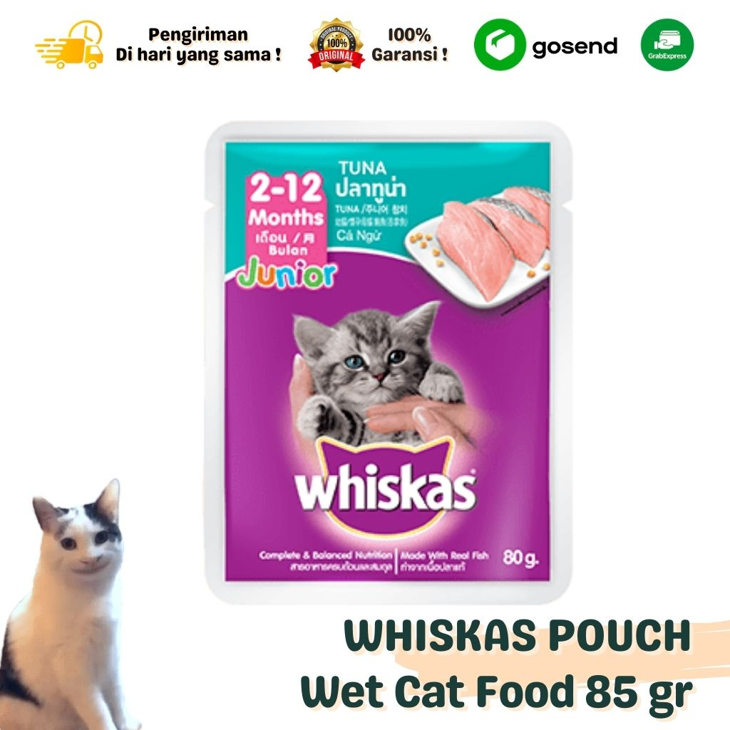 Makanan Basah Wet Cat Food WHISKAS 85 Gr All Variant