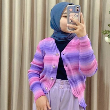 Cardigan Wanita Korean Style Cinta Wanita Kardigan Rajut Lengan Panjang