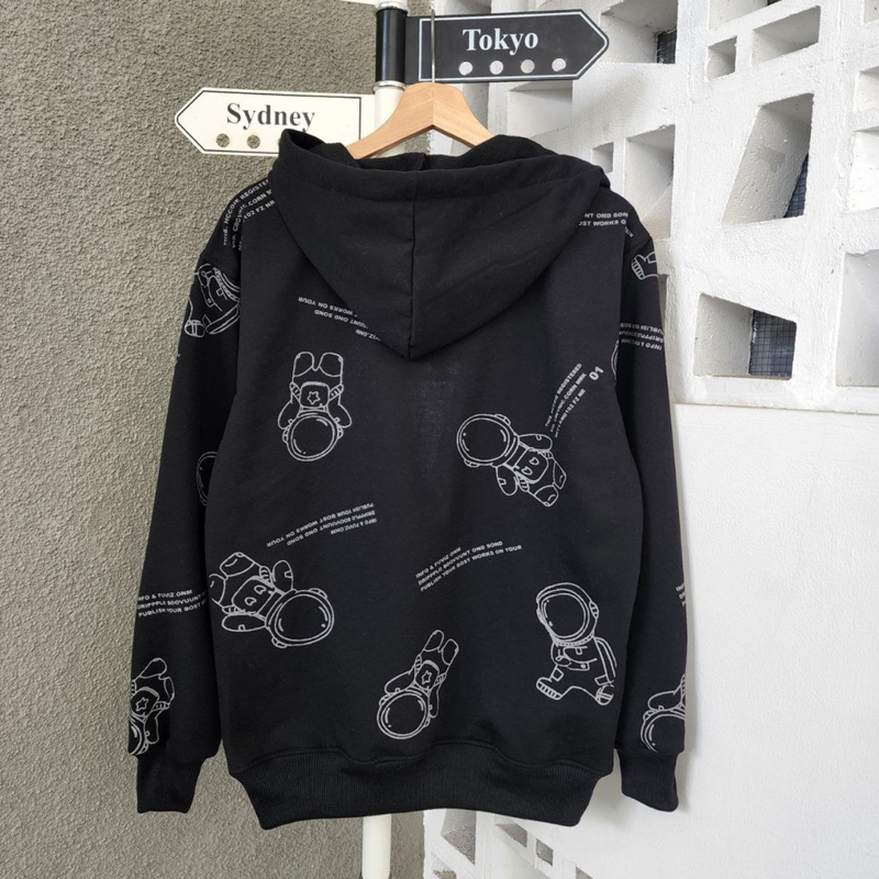 Sweater pria ASTRONOT FULL PRINT ZIPER hoodie pria