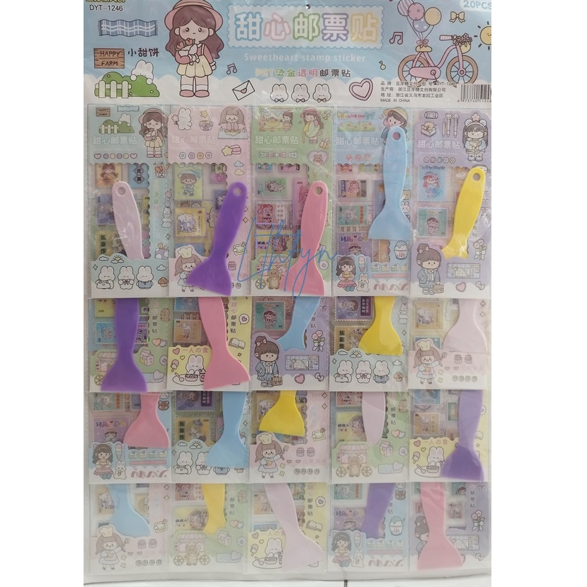 STIKER TEMPEL LUCU MOTIF LENGKAP // STIKER SINGKUP // STIKER ROLL BESAR / STIKER ROLL KECIL / STIKER PERANGKO TERMURAH