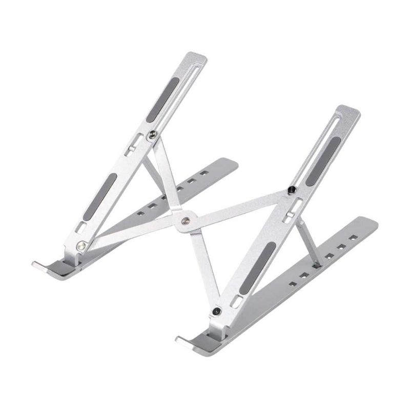 NUOXI Laptop Stand Aluminium Foldable Adjustable 6 Height - N3 Silver