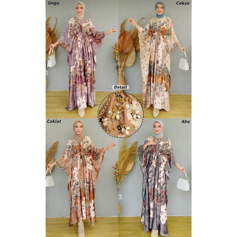 Kaftan Vania | Extu | Bahan Dior Silk