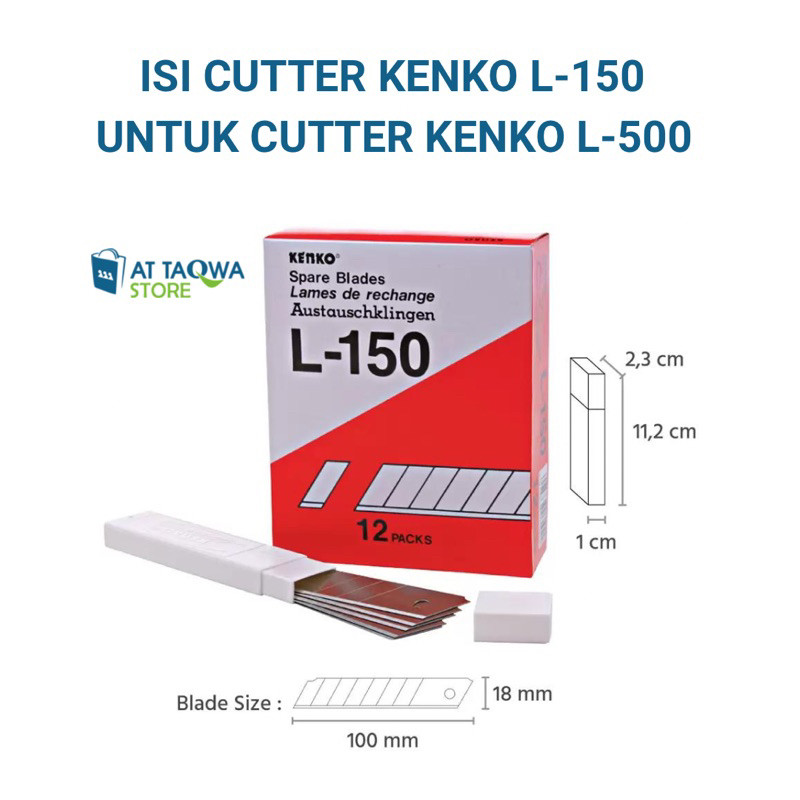 Jual Isi Cutter Kenko L Untuk Cutter L Besar Refill Spare Blade Shopee Indonesia