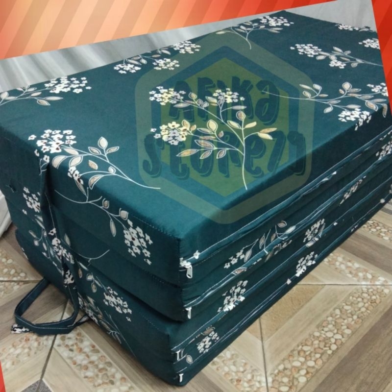 Sprei Sarung Cover Kasur Busa Lipat 4 3 2 Ukuran 200x145x20 200x145x15 200x245x10 200x145x5