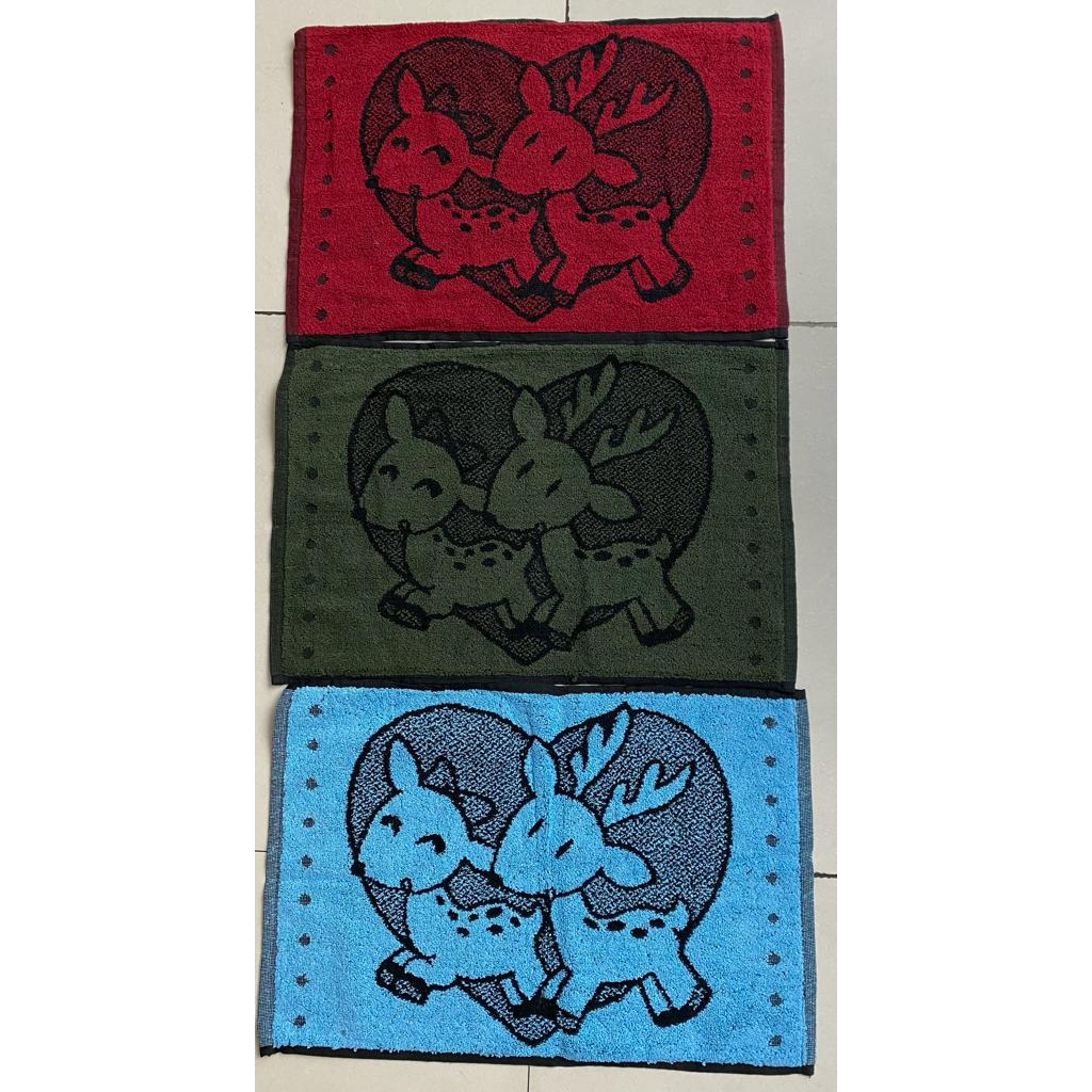 Keset Kaki Handuk Serap Air Corak Motif Salur Garis Pelangi Rainbow 40x60 Keset Lantai Tebal Kamar Mandi Keset Kaki Handuk Tebal Warna Tua Gelap