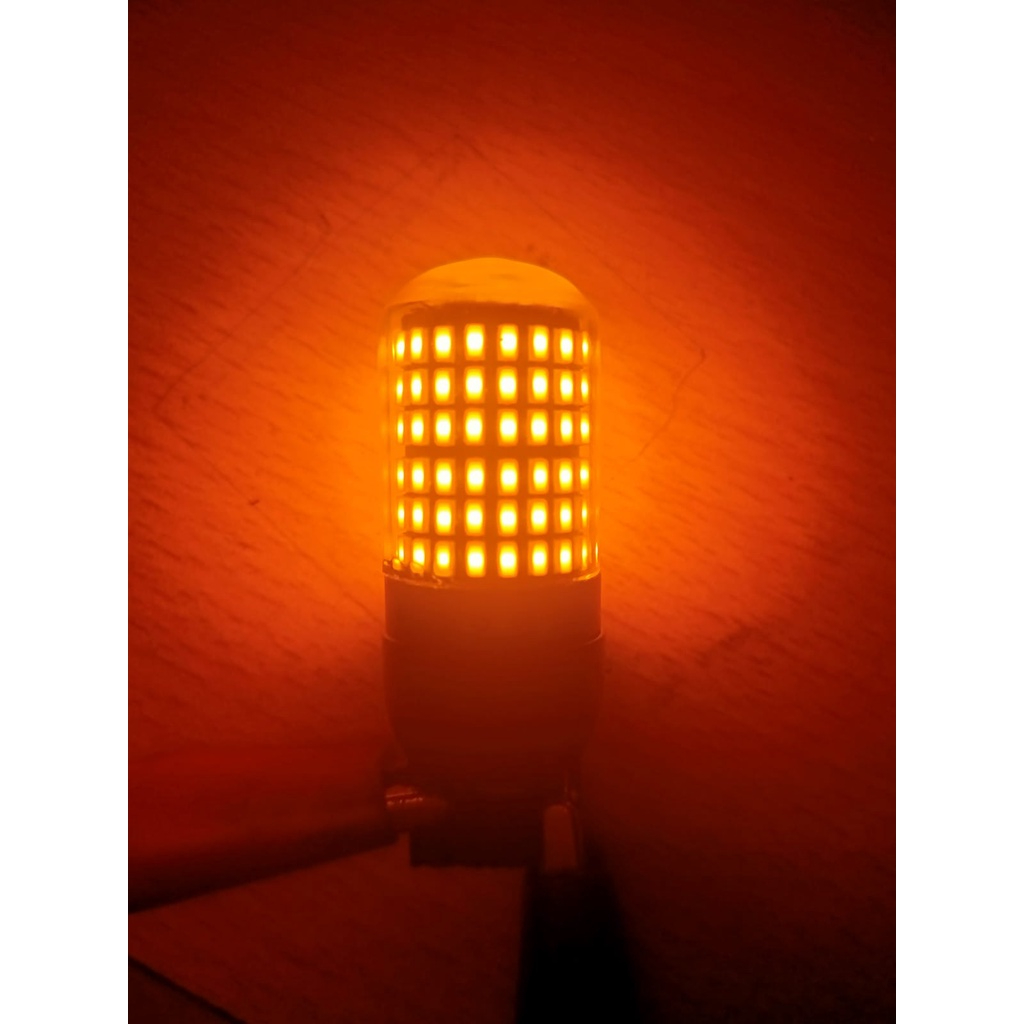 Lampu  rem Stop LED Strobo 1157 arus DC warna Merah  &amp; Putih berkedip kedip 33titik motor atau mobil