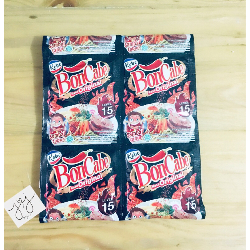 

Bubuk cabe | BONCABE Sambal Tabur Original (Lv 15) Renceng 24 pcs