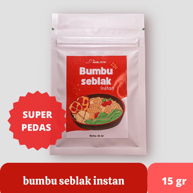 

BUMBU SEBLAK INSTAN || instant seasoning for seblak 1 pcs SUPER PEDAS