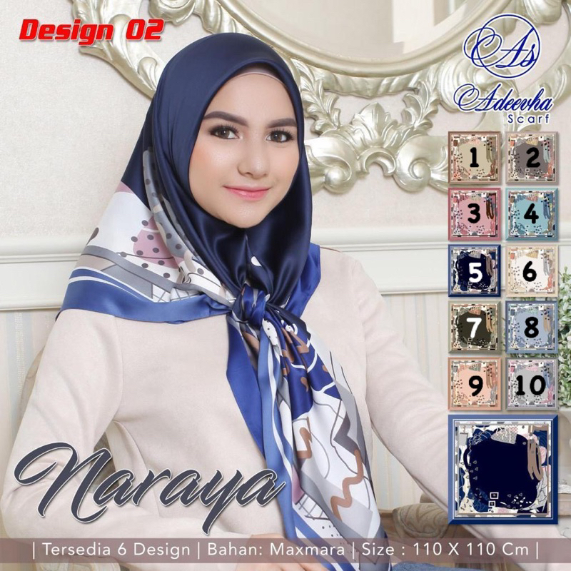 SEGIEMPAT NARAYA MOTIF by Adeevha Scarf