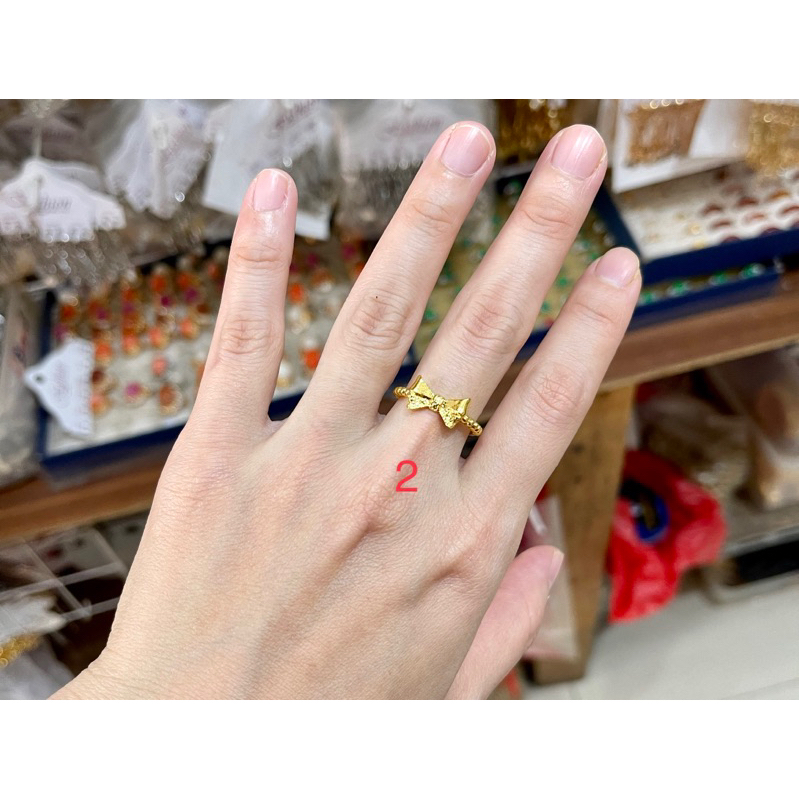 Fifi Fashion Cincin Vietnam Model Perhiasan Lapis Emas C0026