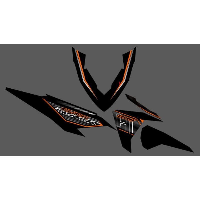 STRIPING TRANSPARANT VARIO LED OLD 125-150 VARIASI