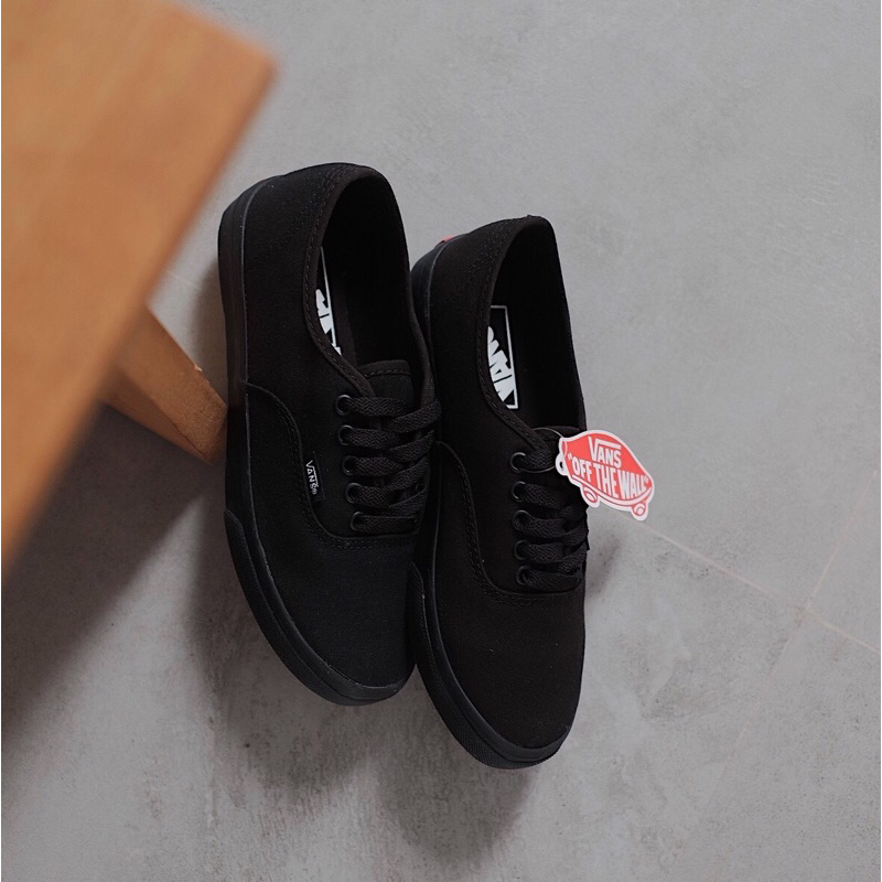 SEPATU VANS ORIGINAL RESMI AUTHENTIC LO PRO ALL BLACK