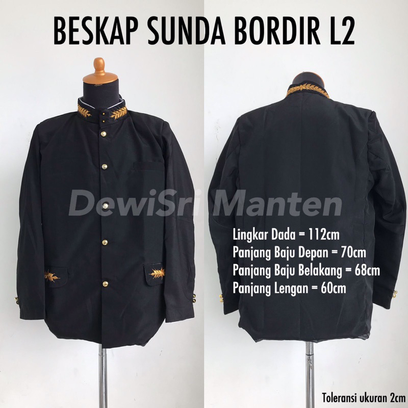 basofi sunda bordir hitam