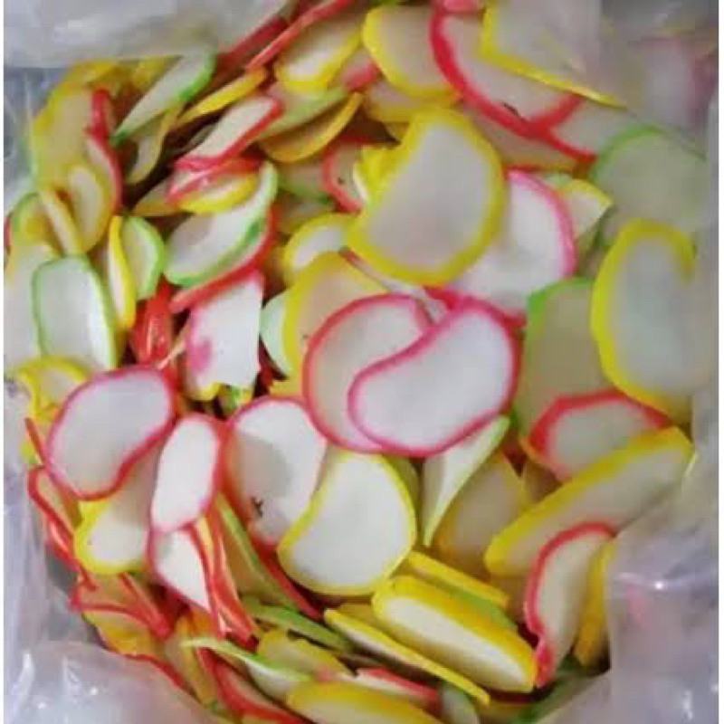 

Kerupuk Bawang Warna Warni Mentah 250gr