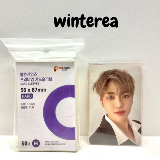 popcorn sleeve inner sleeve popcorn hard kpop 56x87 mm