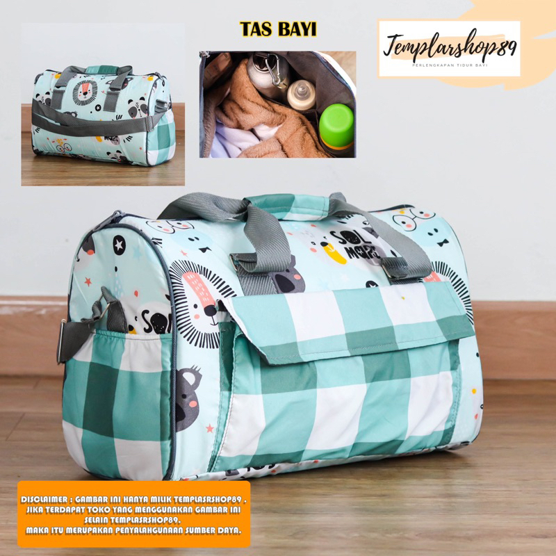 Tas  Bayi Multifungsi / Tas Perlengkapan Bayi / Diaper Bag Ukuran Medium [ Merk Hai Baby ]