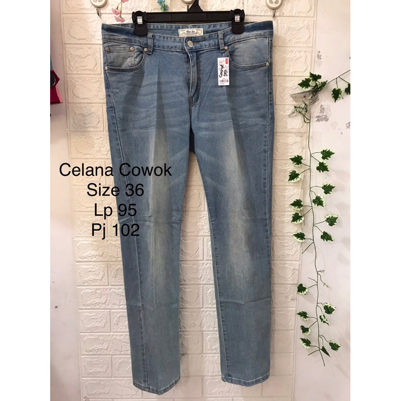 CELANA JEANS COWOK SECOND BRANDED ORIGINAL SIZE 36