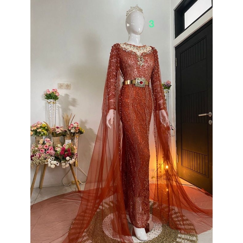 GAUN KEBAYA NIKAH MODEREN