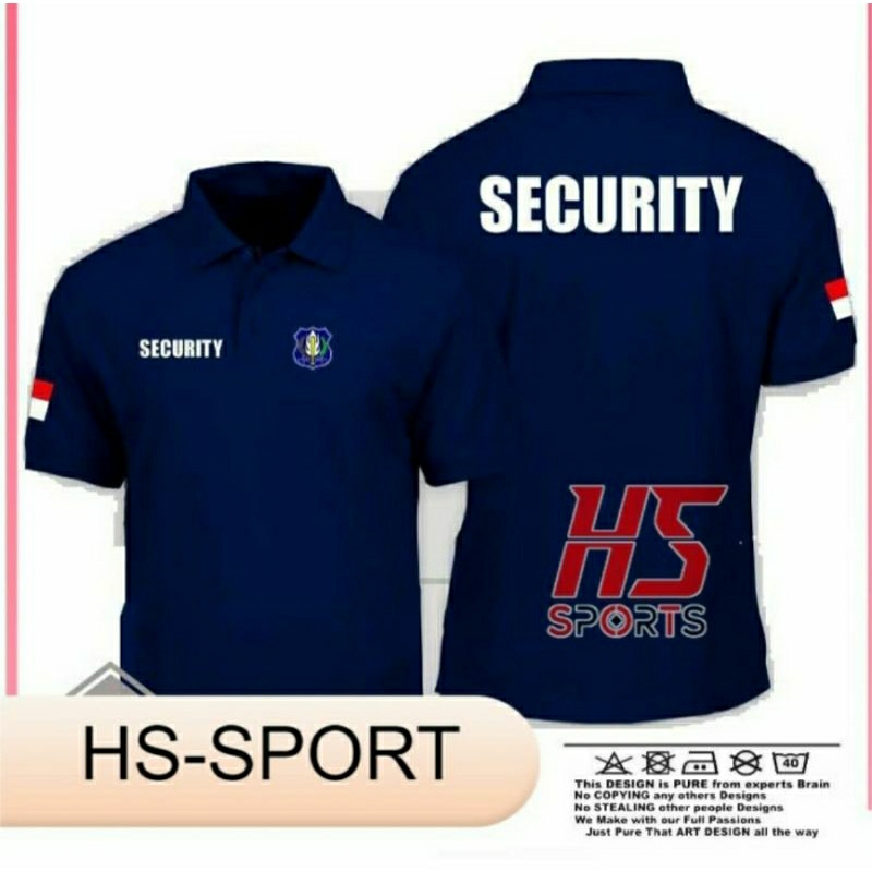 POLO SECURITY - BAJU KERAH SECURITY - BAJU POLO SECURITY FREE NAMA