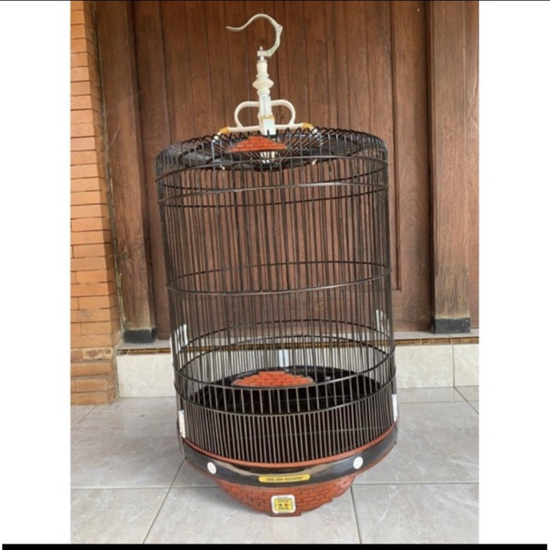 SANGKAR KANDANG MURAI ORIQ JAYA KLASIK HITAM COKLAT