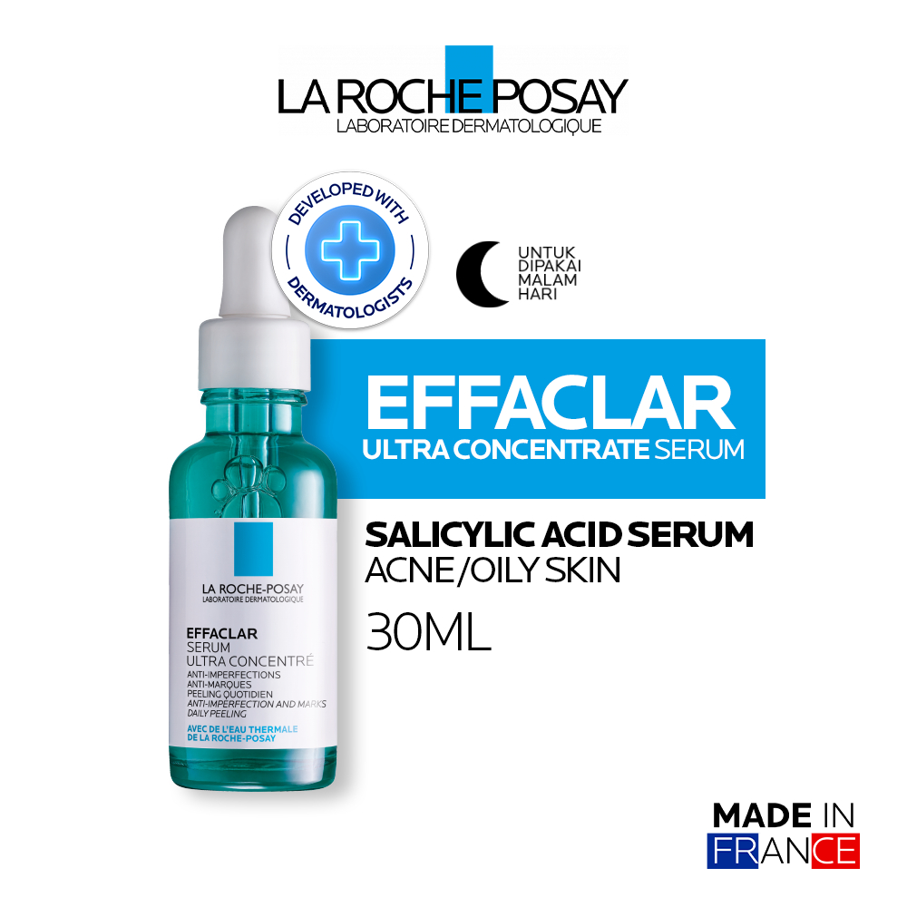 La Roche Posay Effaclar Salicylic Acid Serum 30ml - Serum Wajah Kulit Jerawat/ Berminyak