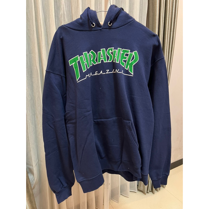 THRASHER Outlined Hoodie Navy (US) Original