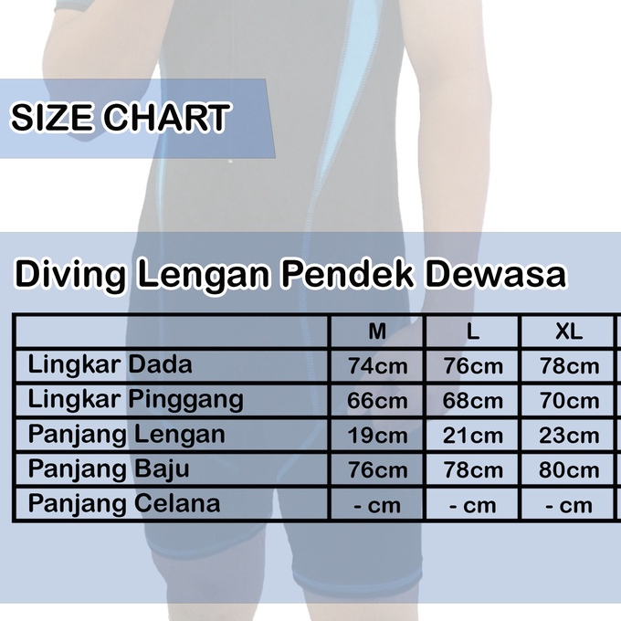 Baju renang dewasa outdor wanita model diving lengan pendek