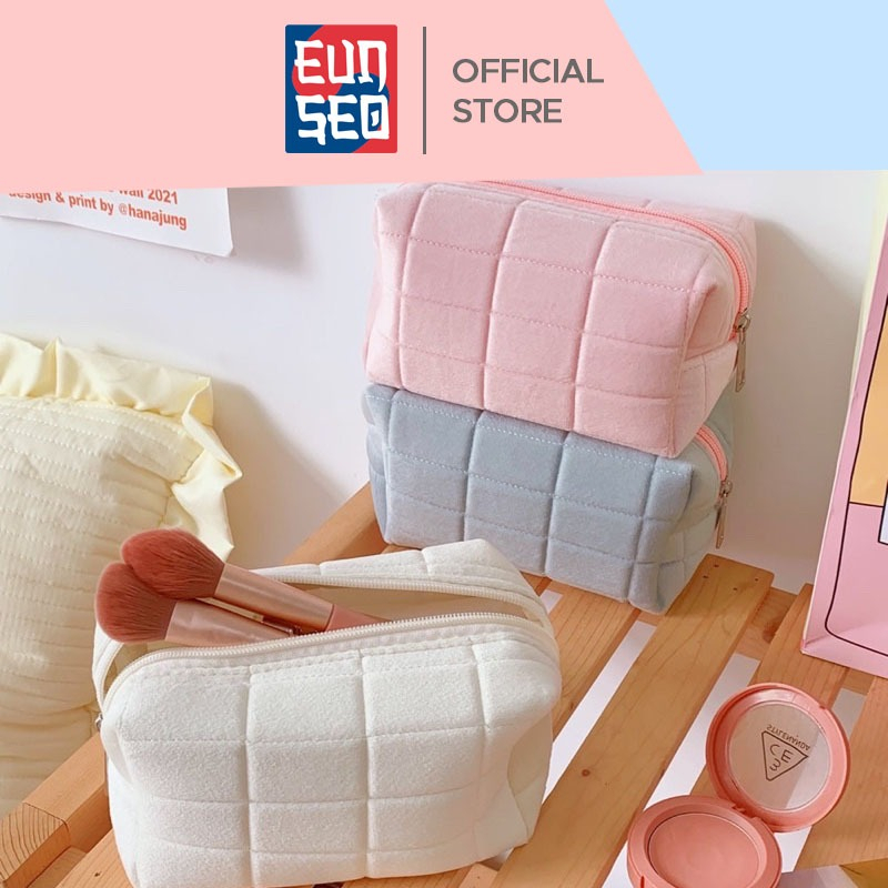 EUNSEO Pouch Make Up Aesthetic Warna Pastel Fashion Korea Import