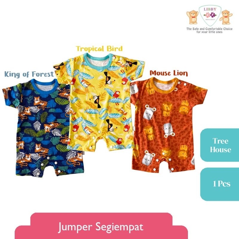 VELVET JUNIOR - LIBBY - JUMPER SEGIEMPAT - JUMPER BAYI - ROMPER ANAK - BODYSUIT BAYI