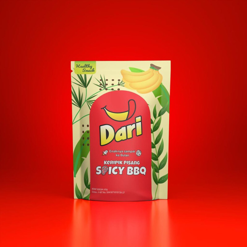 

DARI Keripik Pisang Lampung rasa Spicy Barbeque 65 gram