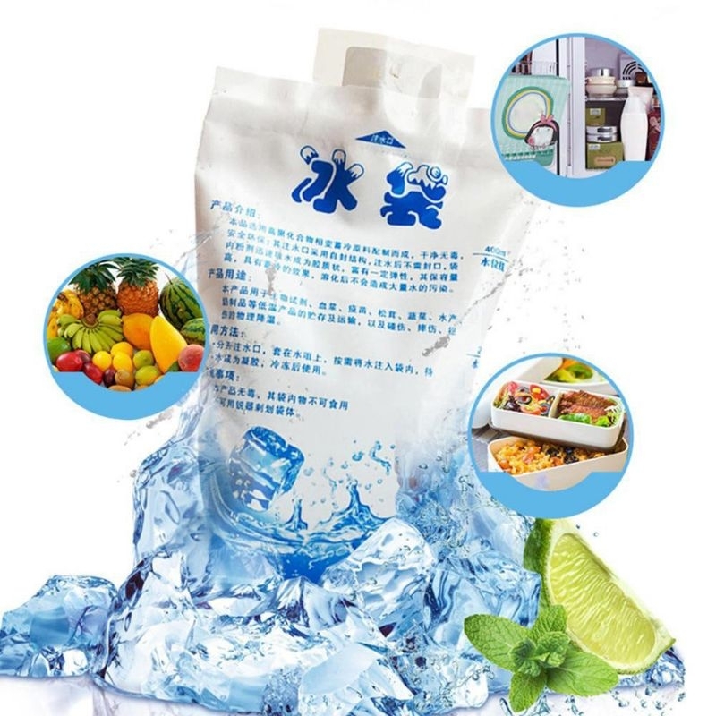 US270 Ice Gel Bag 200ml 400ml Jelly untuk Menjaga Suhu Cooler Bag Tetap Dingin By Toko Haji Usman