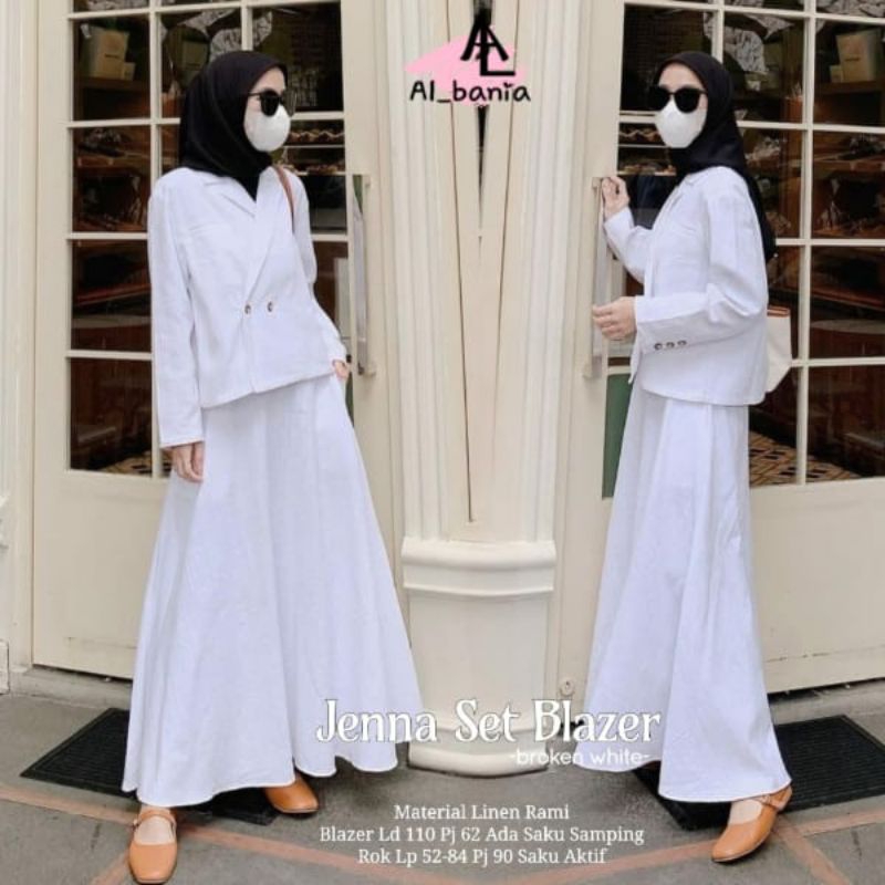 Setelan Rok dan Blazer Jenna Set By Al Bania