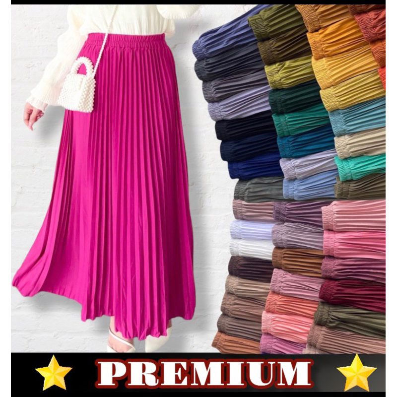 ROK PLISKET PREMIUM TEBAL 100% ORIGINAL WARNA LENGKAP