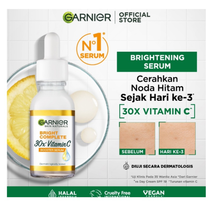 Garnier Bright Complete Perfect Day Serum 30mL + Day Cream 50mL