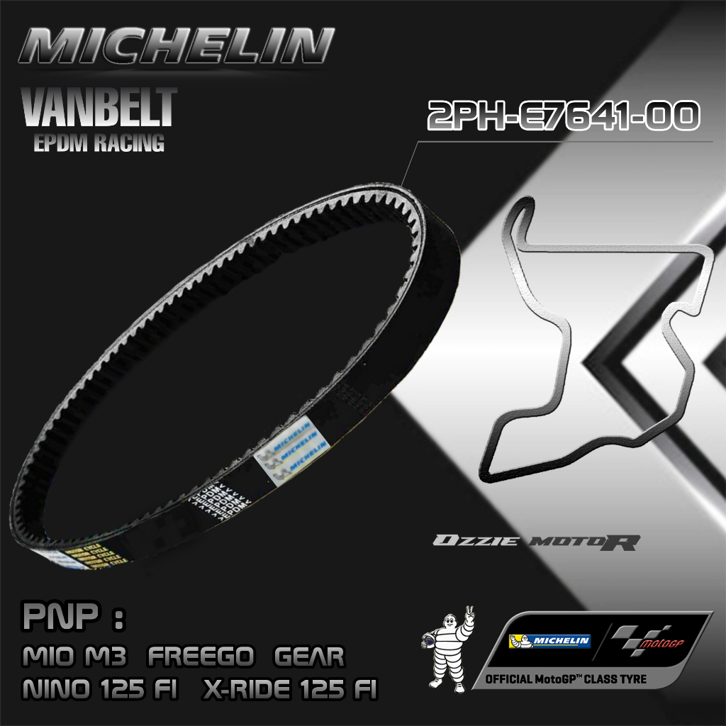 MICHELIN MOTOR CYCLE BELT VAN BELT EPDM RACING ( GARANSI 100% UANG KEMBALI ) UNTUK V-BELT MOTOR SEMUA TIPE HONDA YAMAHA ORIGINAL K16 K25 K36 K44 K97 KVY KZR KVB 2DP 54P 5TL 2PH B65 B5X B3Y K1A K1Z