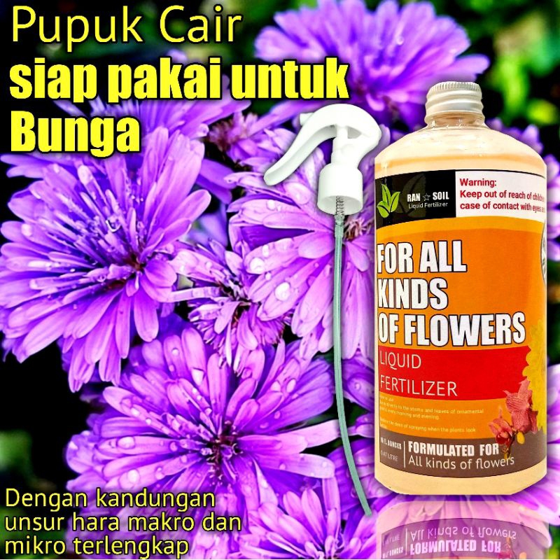 Pupuk cair khusus bunga siap pakai untuk tanaman anggrek, mawar, krisan