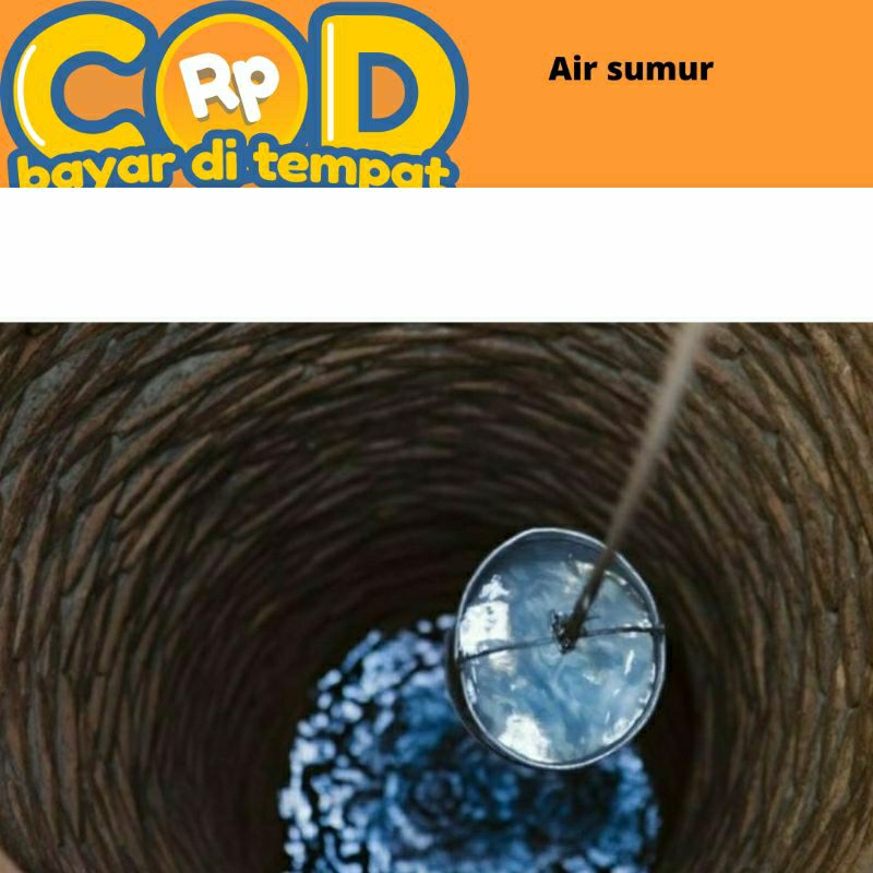 

Air sumur segar diambil saat di pesan 600 ml