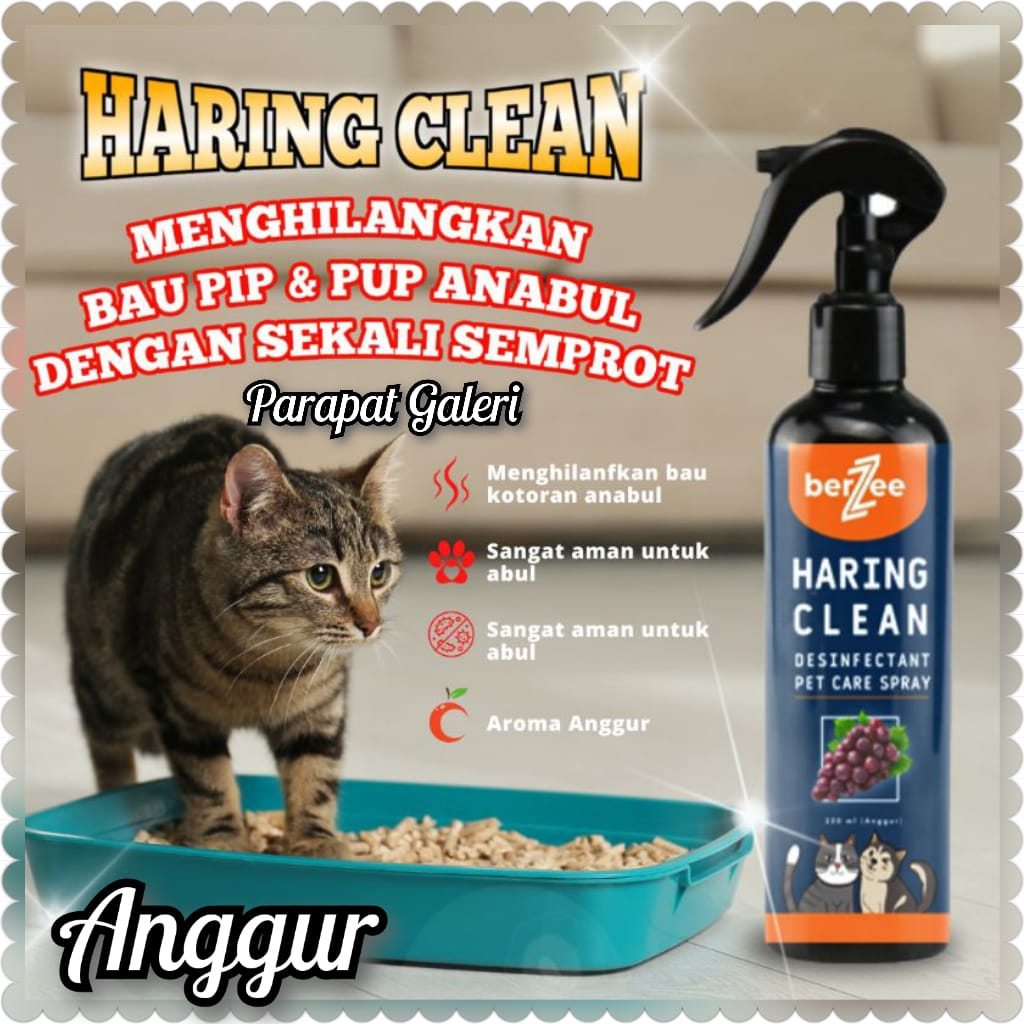 Penghilang Bau Kencing Kucing - Anjing isi 250ML / Pet Odor Remover Spray / Litter Box Pasir Kucing