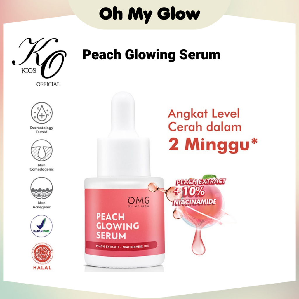 OMG Oh My Glow Peach Glowing Serum &amp; Mugwort Acne Serum 20ml