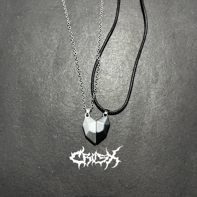 KALUNG LOVE STONE NECKLACE / SMILE NECKLACE / KALUNG COUPLE NECKLACE / KALUNG LOVE HEART CRY HATI MANIK MANIK KALUNG RANTAI HIP HOP CHOKER KALUNG LIONTIN STYLE KOREA CHAIN NECKLACE KALUNG SILVER TITANIUM AESTHETIC KALUNG PRIA WANITA