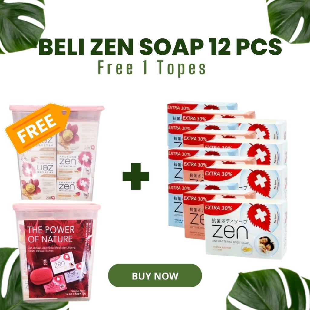 [Bonus Toples] Zen Bar Soap x 12 pcs mix