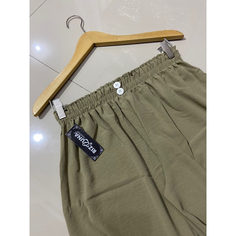 KULOT KANCING CRINKLE AIRLOW HIGHWAIST KANCING