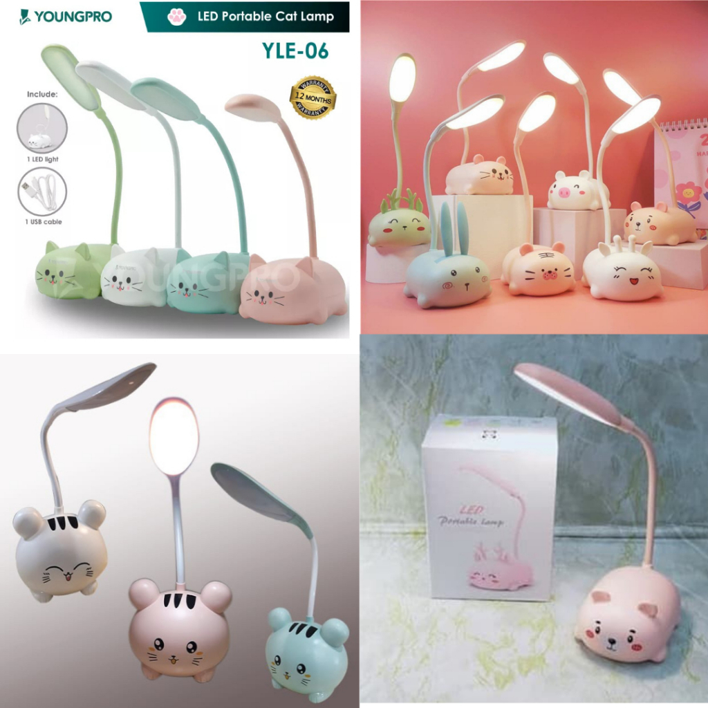 Trend-Lampu Belajar Portable / Lampu Meja Karakter / Lampu Meja Boneka