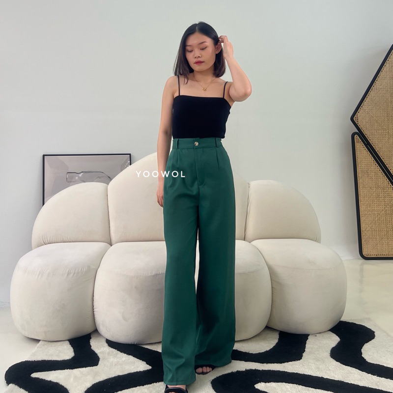 [LAST STOCK] Keira Pants / Highwaist Woman Pants Bawahan Celana Kulot Wanita