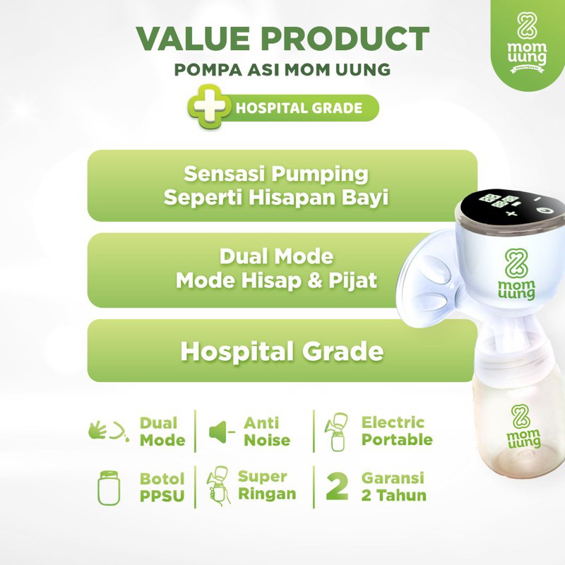 Breastpump portable mom uung - pompa asi elektrik